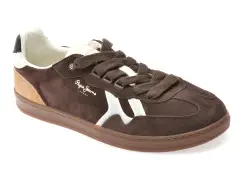 Pantofi sport PEPE JEANS maro, MS00009, din piele intoarsa imagine