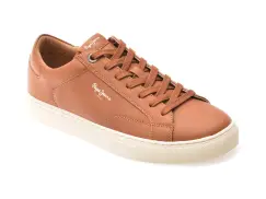 Pantofi sport PEPE JEANS maro, MS00048, din piele ecologica imagine