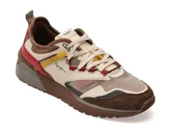 Pantofi sport PEPE JEANS maro, MS60013, din material textil imagine