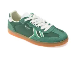Pantofi sport PEPE JEANS verzi, BALL FUN, din material textil imagine