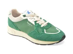 Pantofi sport PEPE JEANS verzi, MARLON DIVIDED, din material textil imagine