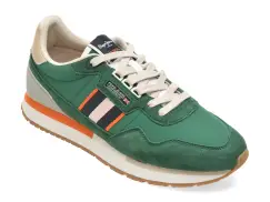 Pantofi sport PEPE JEANS verzi, MS40025, din material textil imagine