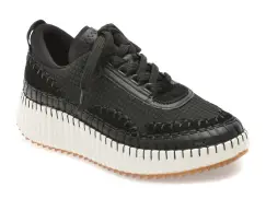 Pantofi sport PESETTO negri, 294P211, din material textil imagine