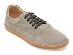 Pantofi sport RELAX gri, 8135, din piele intoarsa imagine
