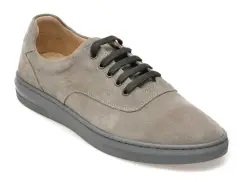 Pantofi sport RELAX gri, 81351, din piele intoarsa imagine