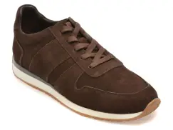 Pantofi sport RELAX maro, 635, din piele intoarsa imagine