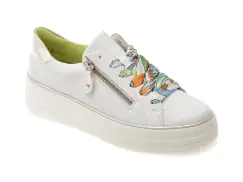 Pantofi sport REMONTE albi, D1C06, din piele naturala imagine