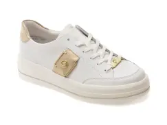 Pantofi sport REMONTE albi, D1C07, din piele naturala imagine