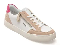 Pantofi sport REMONTE albi, D2J01, din piele naturala imagine