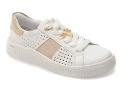 Pantofi sport REMONTE albi, D3E04, din piele naturala imagine
