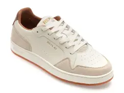 Pantofi sport REPLAY albi, GMZ3B, din piele naturala imagine
