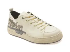 Pantofi sport REPLAY albi, MZ6R06T, din material textil imagine
