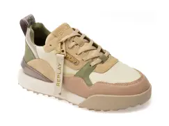 Pantofi sport REPLAY albi, WS9H10L, din piele naturala imagine