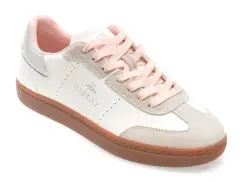 Pantofi sport REPLAY albi, WSD803L, din piele naturala imagine