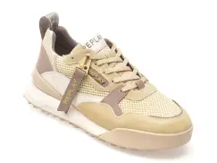 Pantofi sport REPLAY bej, WS9H09L, din material textil imagine