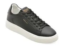 Pantofi sport REPLAY negri, MZ7O05L, din piele naturala imagine