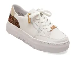 Pantofi sport RIEKER albi, M1900, din piele naturala imagine