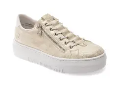 Pantofi sport RIEKER albi, M1953, din piele ecologica imagine