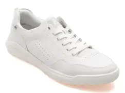 Pantofi sport RIEKER albi, U1101, din piele naturala imagine