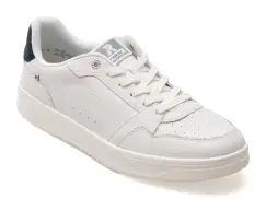 Pantofi sport RIEKER albi, U1902, din piele naturala imagine