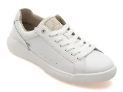 Pantofi sport RIEKER albi, W1100, din piele naturala imagine
