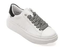 Pantofi sport RIEKER albi, W1201, din piele naturala imagine