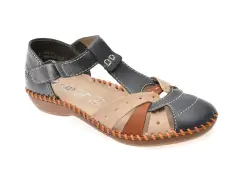 Pantofi sport RIEKER bleumarin, M1655, din piele ecologica imagine