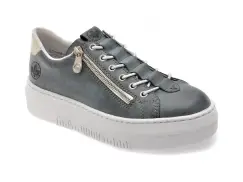 Pantofi sport RIEKER bleumarin, M1953, din piele ecologica imagine