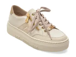 Pantofi sport RIEKER gri, M1912, din piele naturala imagine
