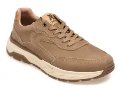 Pantofi sport RIEKER maro, 6100, din piele naturala imagine