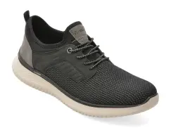 Pantofi sport RIEKER negri, B9651, din material textil imagine