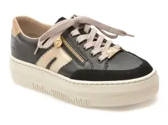 Pantofi sport RIEKER negri, M1912, din piele naturala imagine