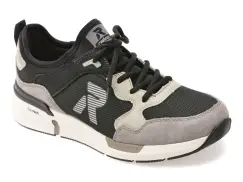 Pantofi sport RIEKER negri, U1405, din material textil imagine