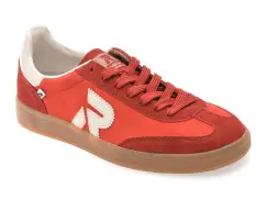 Pantofi sport RIEKER rosii, W2200, din piele intoarsa imagine