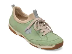 Pantofi sport RIEKER verzi, 55950, din piele ecologica imagine
