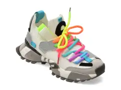 Pantofi sport SELECTION KIDS albi, 18159T, din material textil imagine