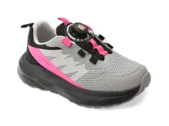 Pantofi sport SELECTION KIDS gri, 2519, din material textil imagine