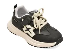 Pantofi sport SELECTION KIDS negri, 61088, din piele ecologica imagine