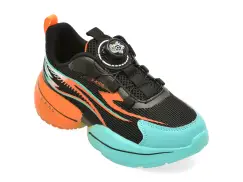 Pantofi sport SELECTION KIDS negri, W616, din material textil imagine