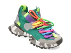 Pantofi sport SELECTION KIDS verzi, 18159T, din material textil imagine