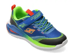 Pantofi sport SKECHERS albastri, 401661L, din material textil imagine