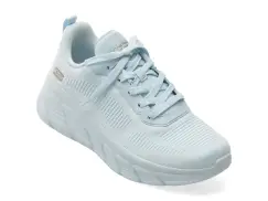 Pantofi sport SKECHERS albastri, BOBS B FLEX HI, din material textil imagine