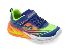 Pantofi sport SKECHERS albastri, FLEX-GLOW ULTRA, din material textil imagine