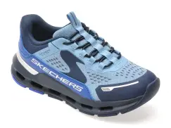 Pantofi sport SKECHERS albastri, GLIDE-STEP PLUS, din material textil imagine