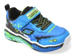 Pantofi sport SKECHERS albastri, MEGA SCENE, din material textil imagine