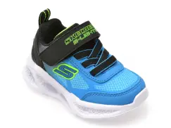 Pantofi sport SKECHERS albastri, METEOR-LIGHTS, din material textil imagine
