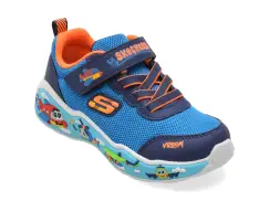 Pantofi sport SKECHERS albastri, PLAY SCENE, din material textil imagine