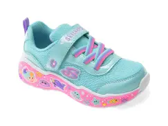 Pantofi sport SKECHERS albastri, PLAY SCENE, din material textil imagine