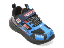 Pantofi sport SKECHERS albastri, SKECH TRACKS, din material textil imagine