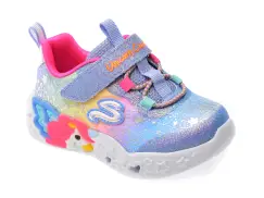 Pantofi sport SKECHERS albastri, UNICORN CHARMER, din material textil imagine
